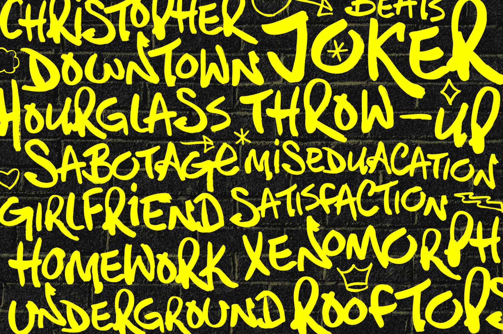 Permanent Park - 1990s Graffiti Inspired Marker Pen Font