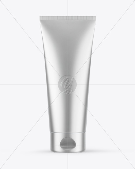 Matte Metallic Cosmetic Tube Mockup