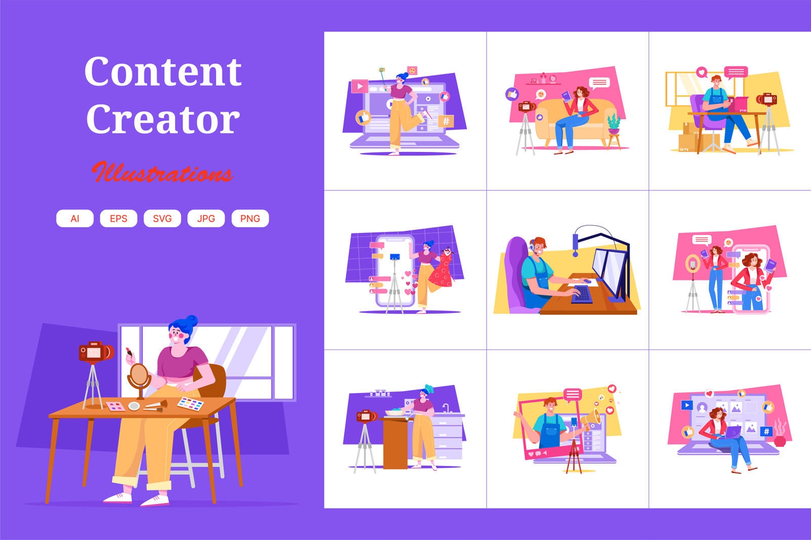 M509_Content Creator Illustration Pack M509_Content Creator Illustration Pack