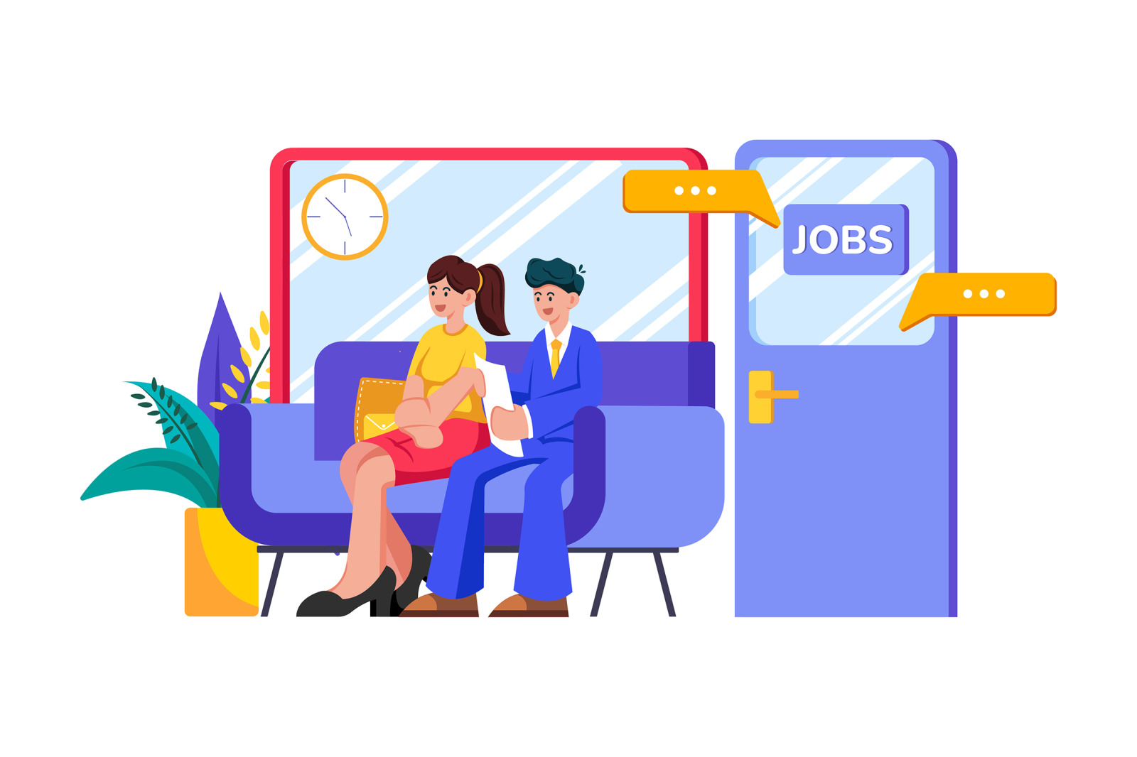 M502_Interview &amp; Hiring Illustration Pack