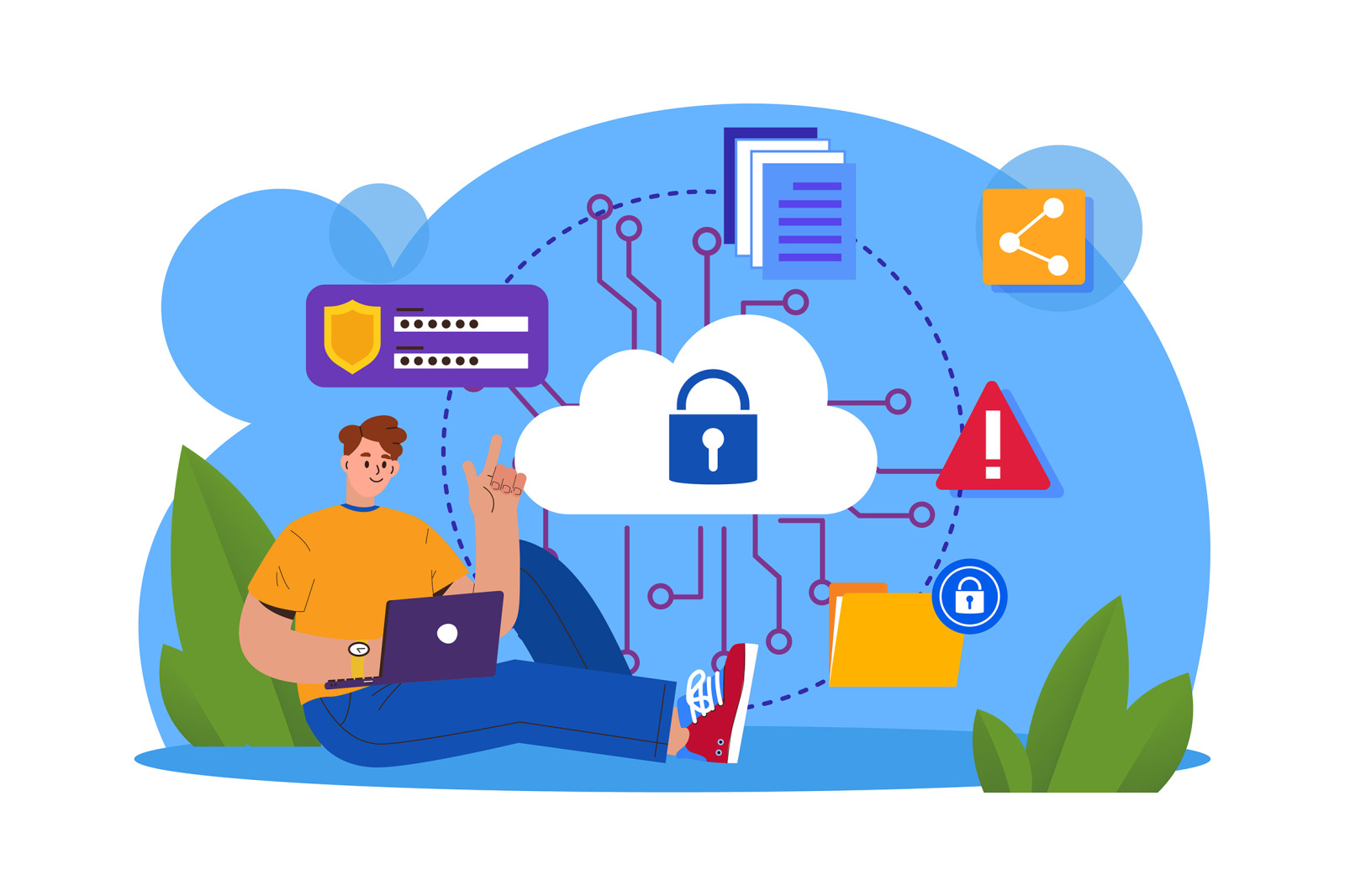 M492_Cyber Security Illustration Pack M492_Cyber Security Illustration Pack