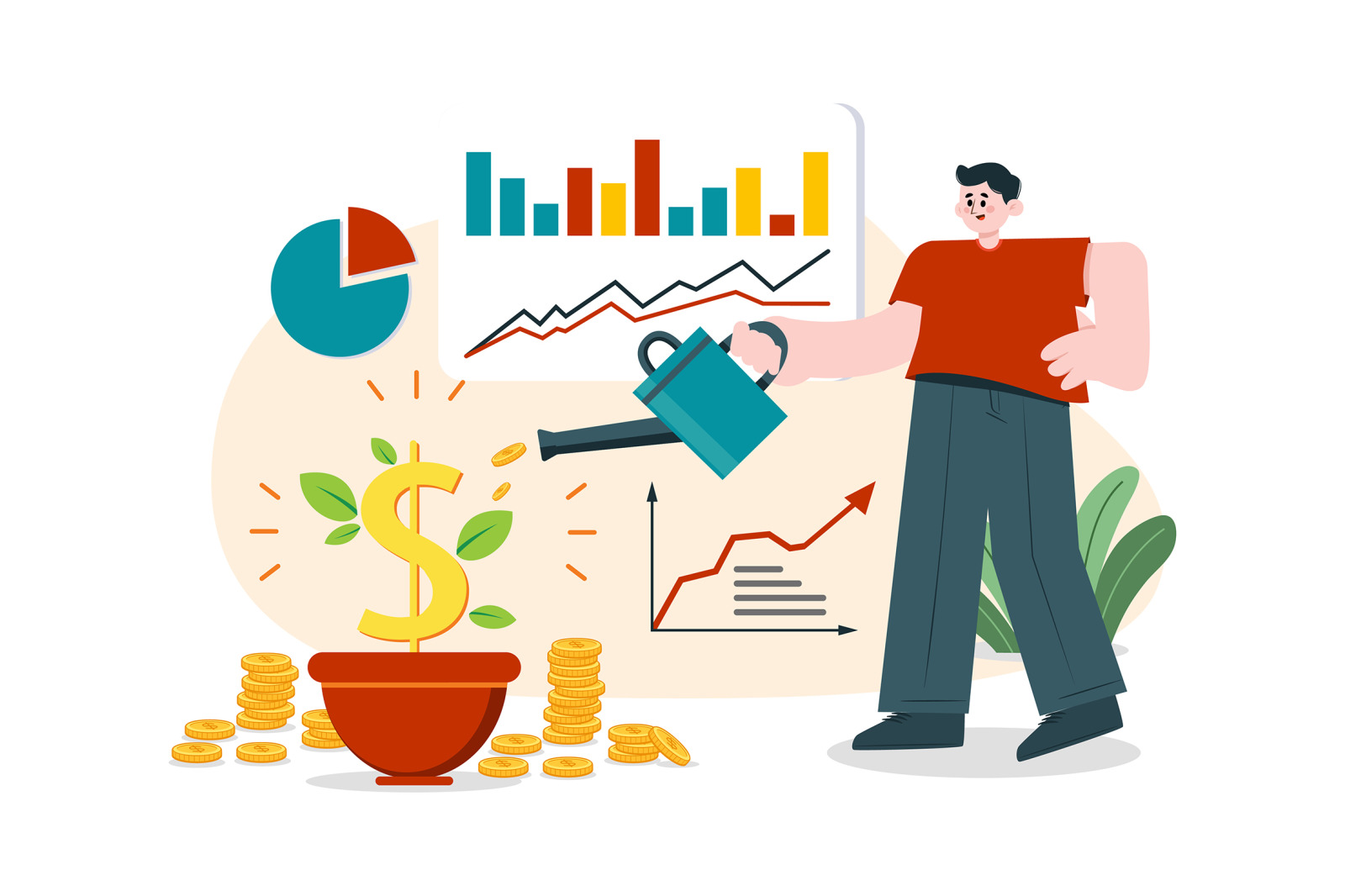 M493_Stock Market Illustration Pack M493_Stock Market Illustration Pack