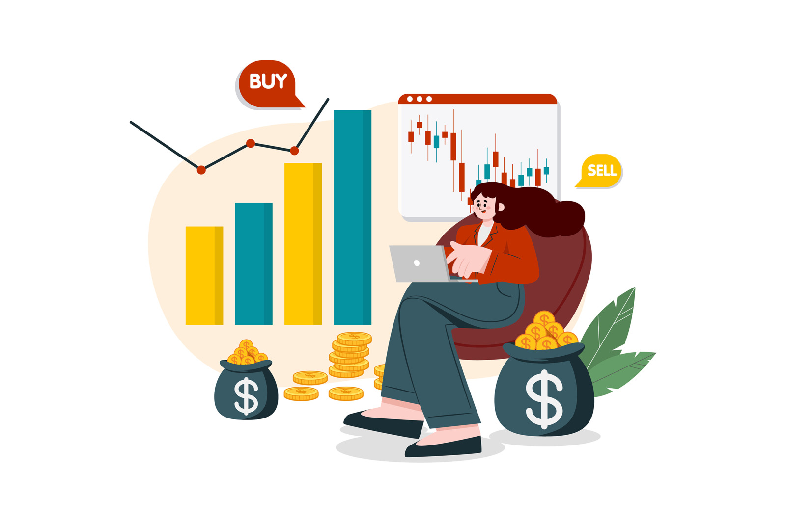 M493_Stock Market Illustration Pack M493_Stock Market Illustration Pack