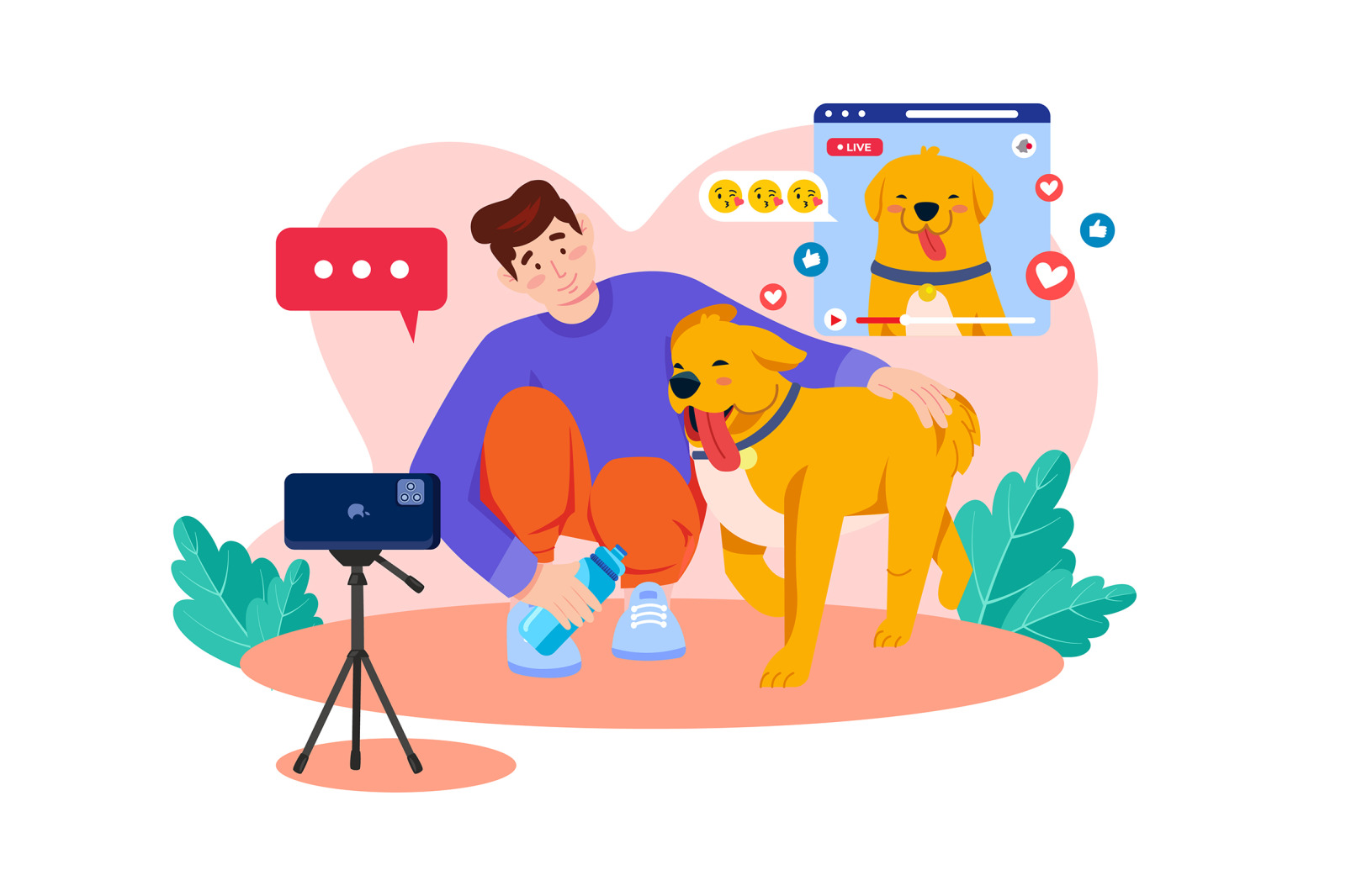 M497_Social Media Illustration Pack M497_Social Media Illustration Pack