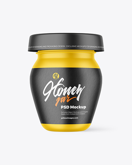 Matte Honey Jar Mockup