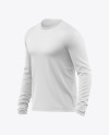 Long Sleeve T-Shirt Mockup - Half Side View