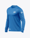 Long Sleeve T-Shirt Mockup - Half Side View