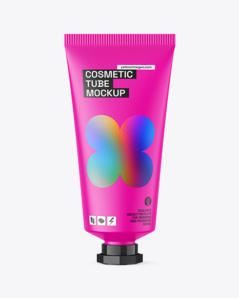 Matte Cosmetic Tube Mockup