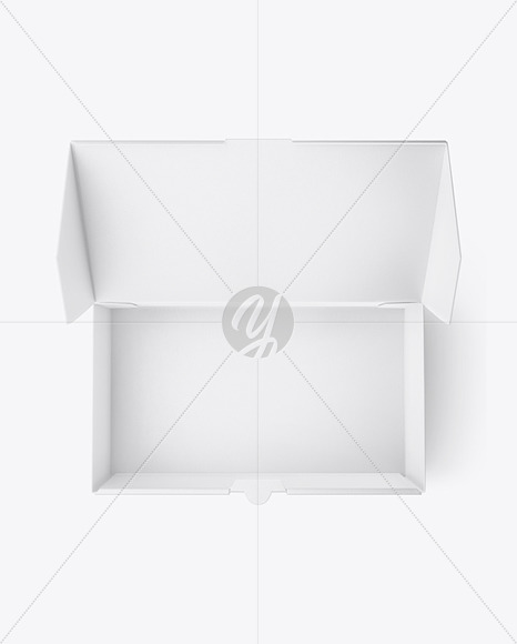 Opened Paper Box Mockup