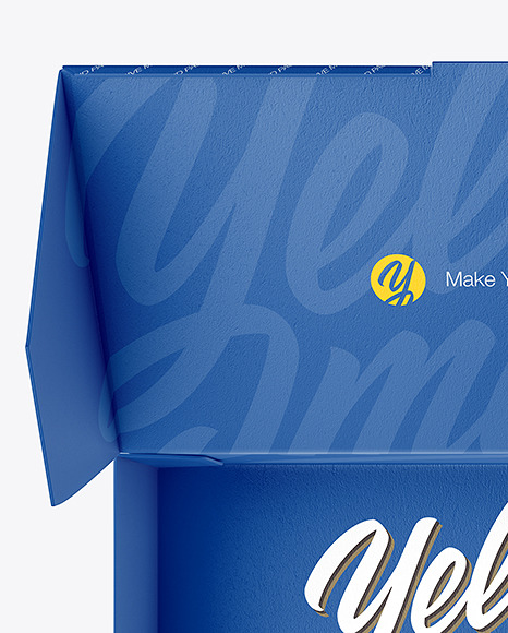 Opened Paper Box Mockup