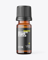 10ml Cosmetic Oil Amber Bottle Mockup
