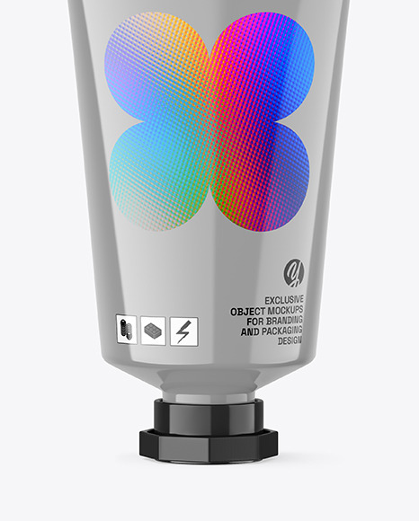 Glossy Cosmetic Tube Mockup Glossy Cosmetic Tube Mockup