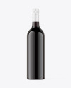 Red Wine Bottle Mockup