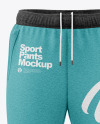 Melange Men's Sport Pants Mockup - Front View