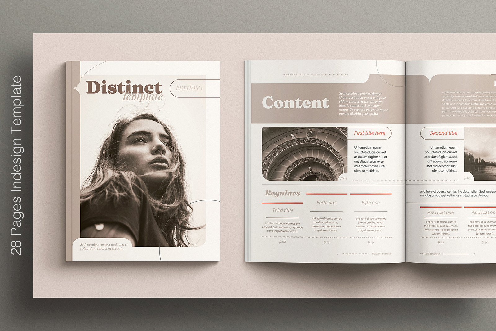 Distinct Indesign Template