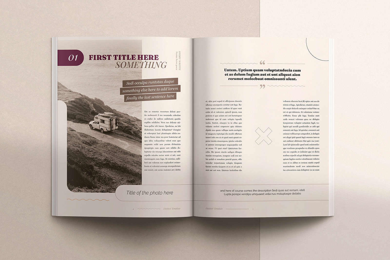 Distinct Indesign Template