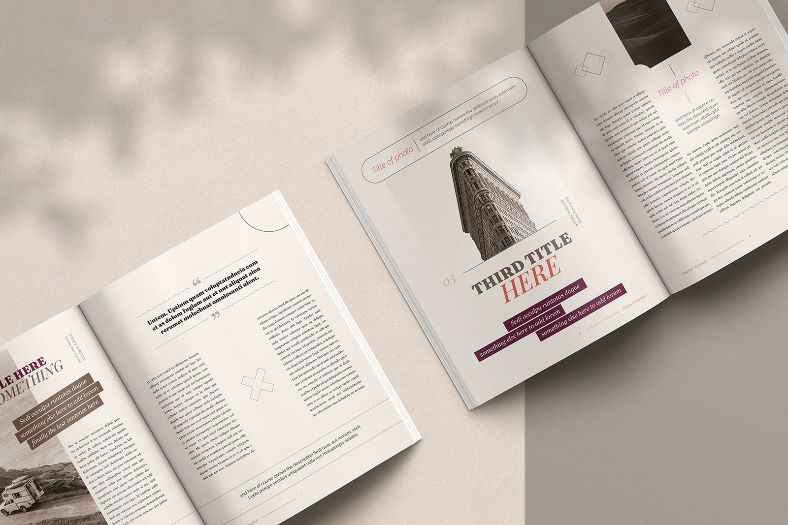 Distinct Indesign Template