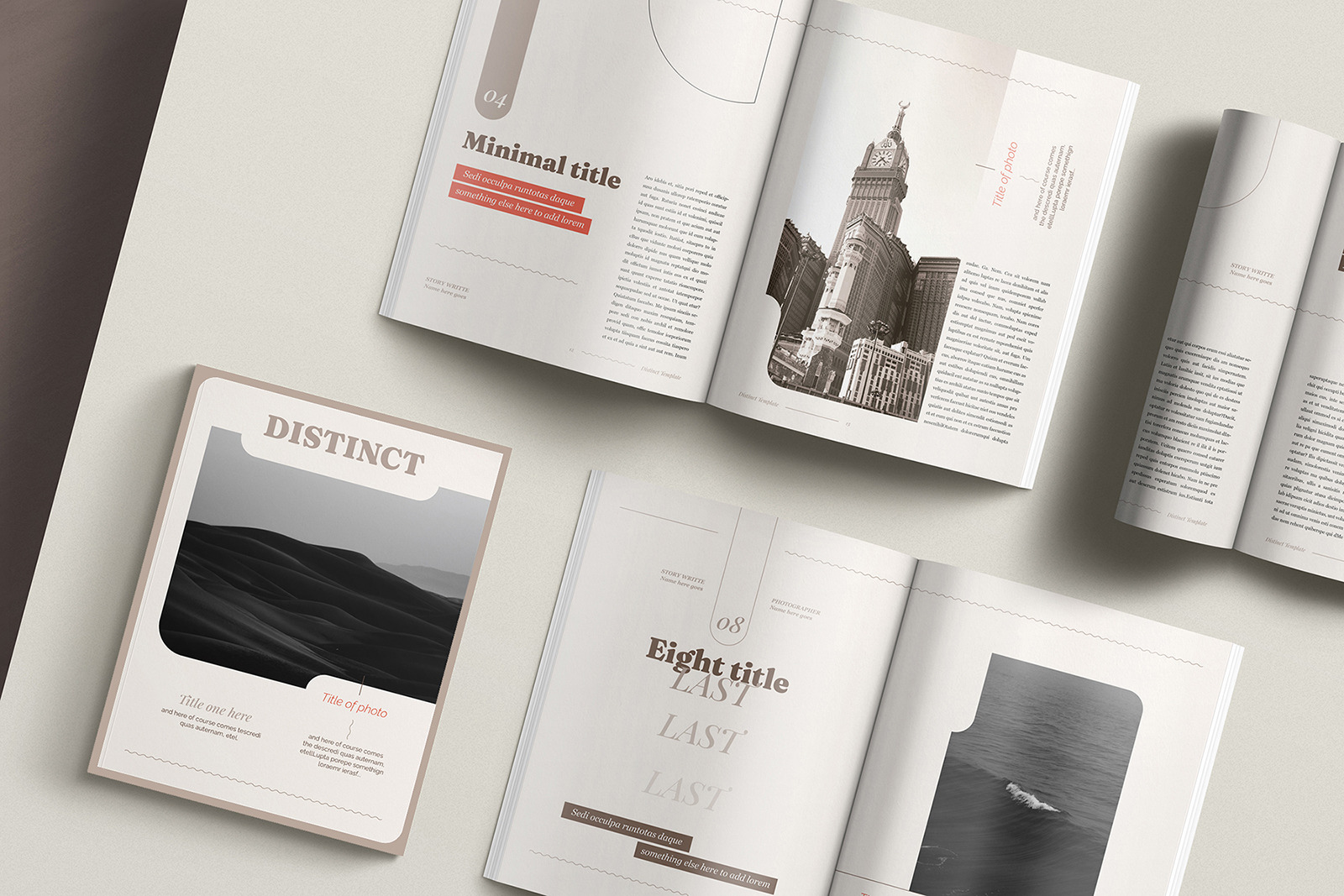 Distinct Indesign Template