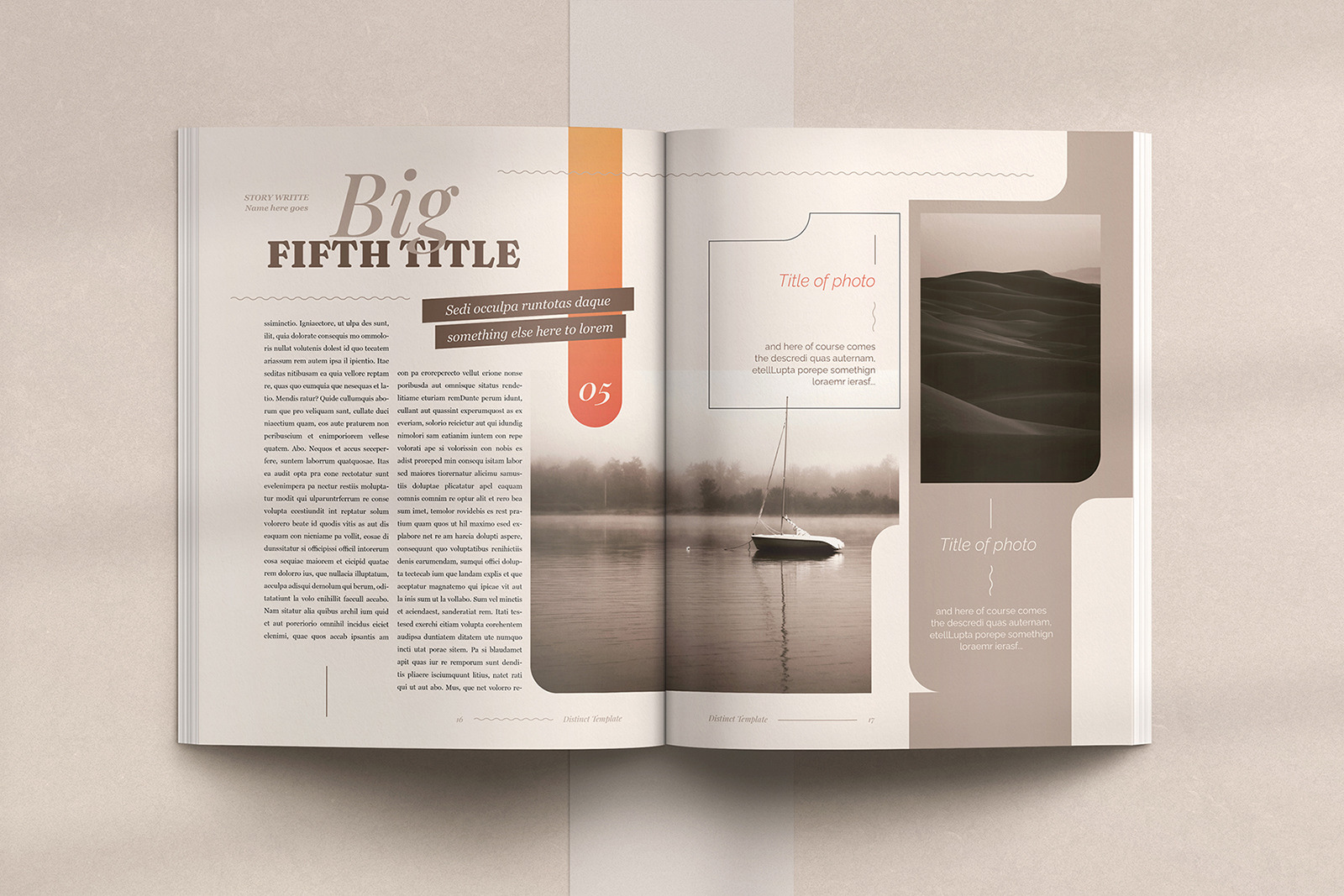 Distinct Indesign Template