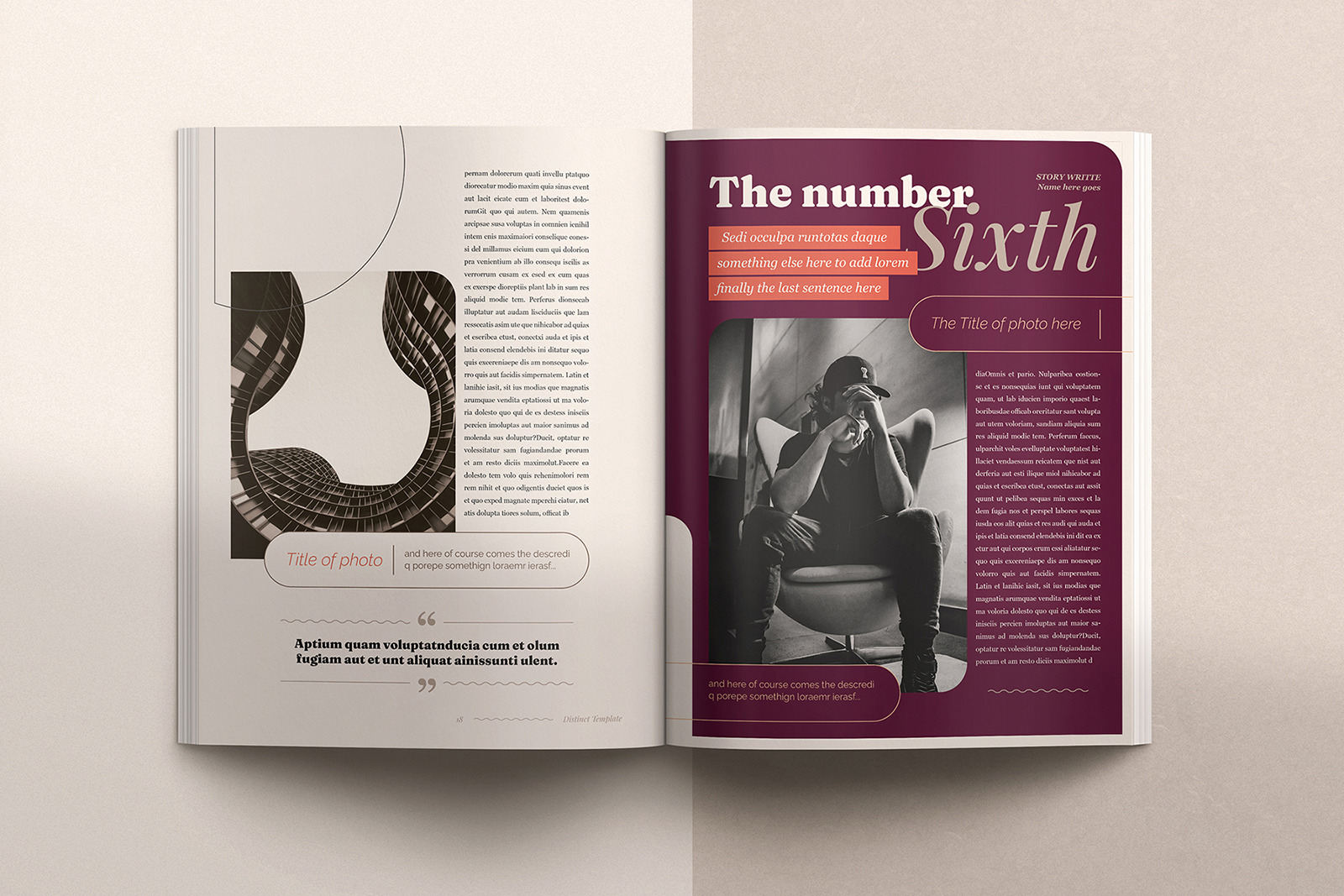 Distinct Indesign Template Distinct Indesign Template