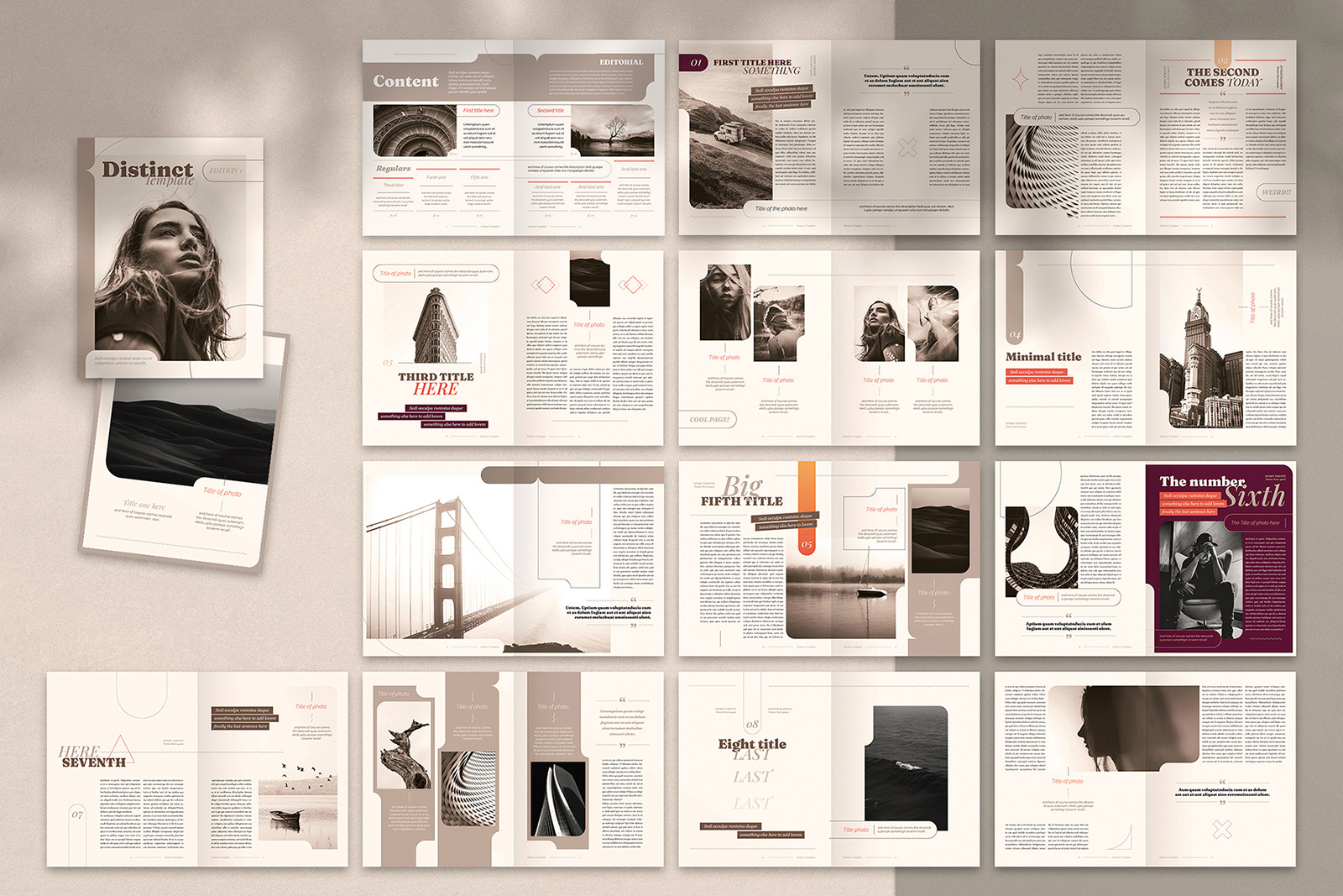 Distinct Indesign Template