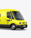 Electric Delivery Van - Half Side View