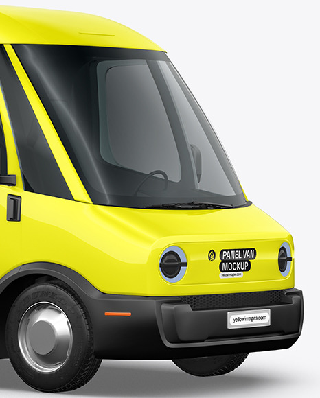 Electric Delivery Van - Half Side View