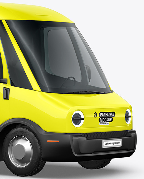 Electric Delivery Van - Half Side View