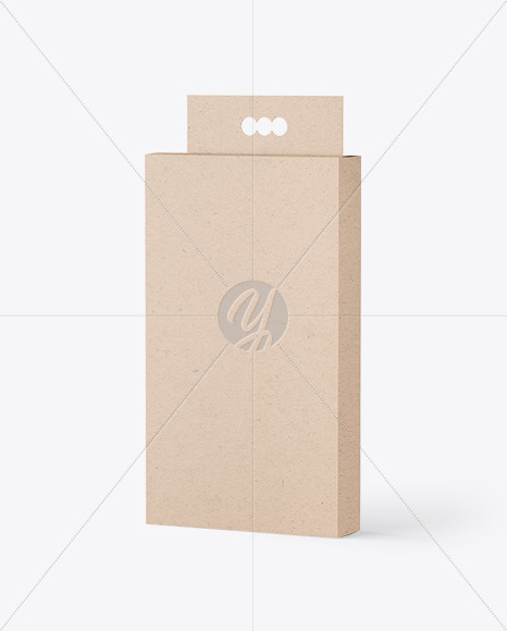 Kraft Paper Hanging Box Mockup