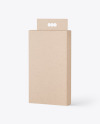Kraft Paper Hanging Box Mockup
