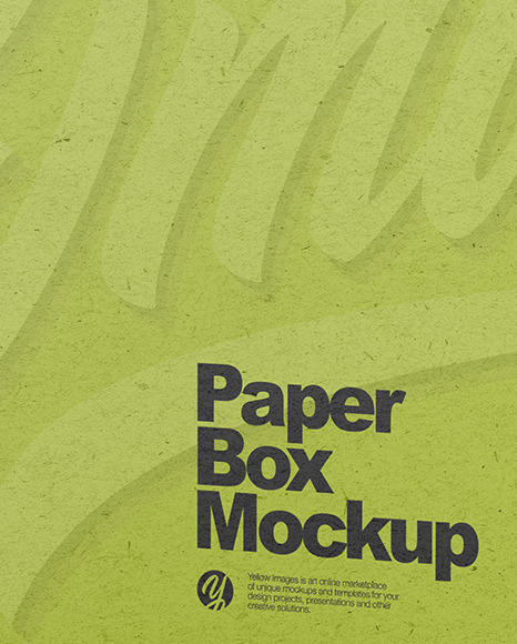 Kraft Paper Hanging Box Mockup