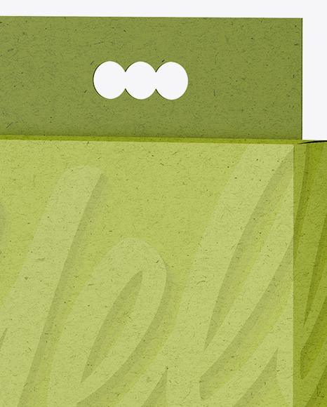Kraft Paper Hanging Box Mockup