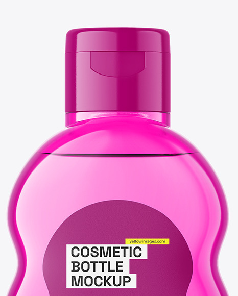 Colored Baby Oil Bottle Mockup Colored Baby Oil Bottle Mockup