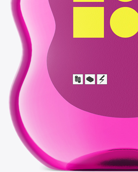 Colored Baby Oil Bottle Mockup Colored Baby Oil Bottle Mockup