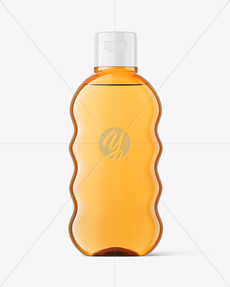 Orange Baby Oil Bottle Mockup