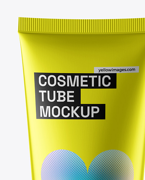 Metallic Cosmetic Tube Mockup