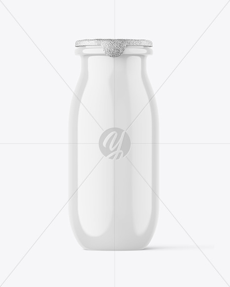 Glossy Yogurt Bottle Mockup