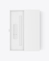 Box with Cosmetic Lip Kit Mockup