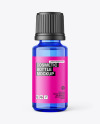 15ml Essential Oil Blue Bottle Mockup