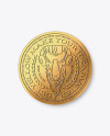 Golden Coin Mockup