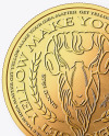 Golden Coin Mockup