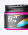 Matte Cosmetic Jar Mockup