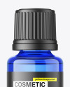 20ml Essential Oil Blue Bottle Mockup