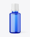 30ml Essential Oil Blue Bottle Mockup