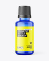 30ml Essential Oil Blue Bottle Mockup