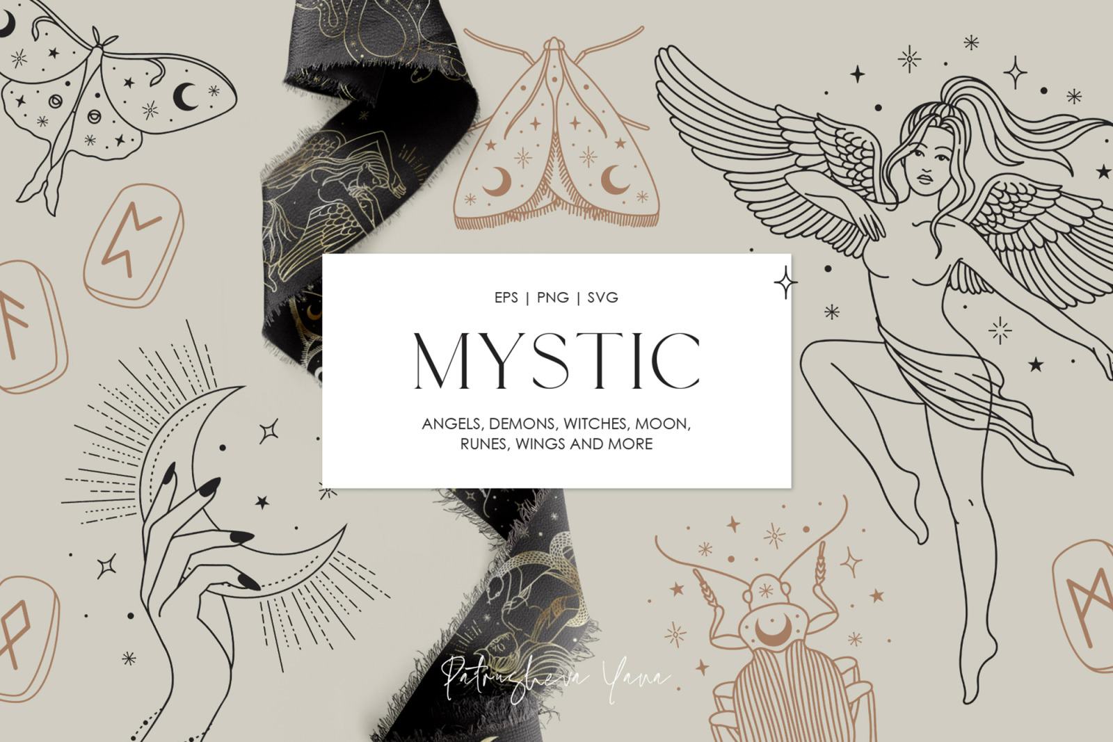 Mystic. Vector Set