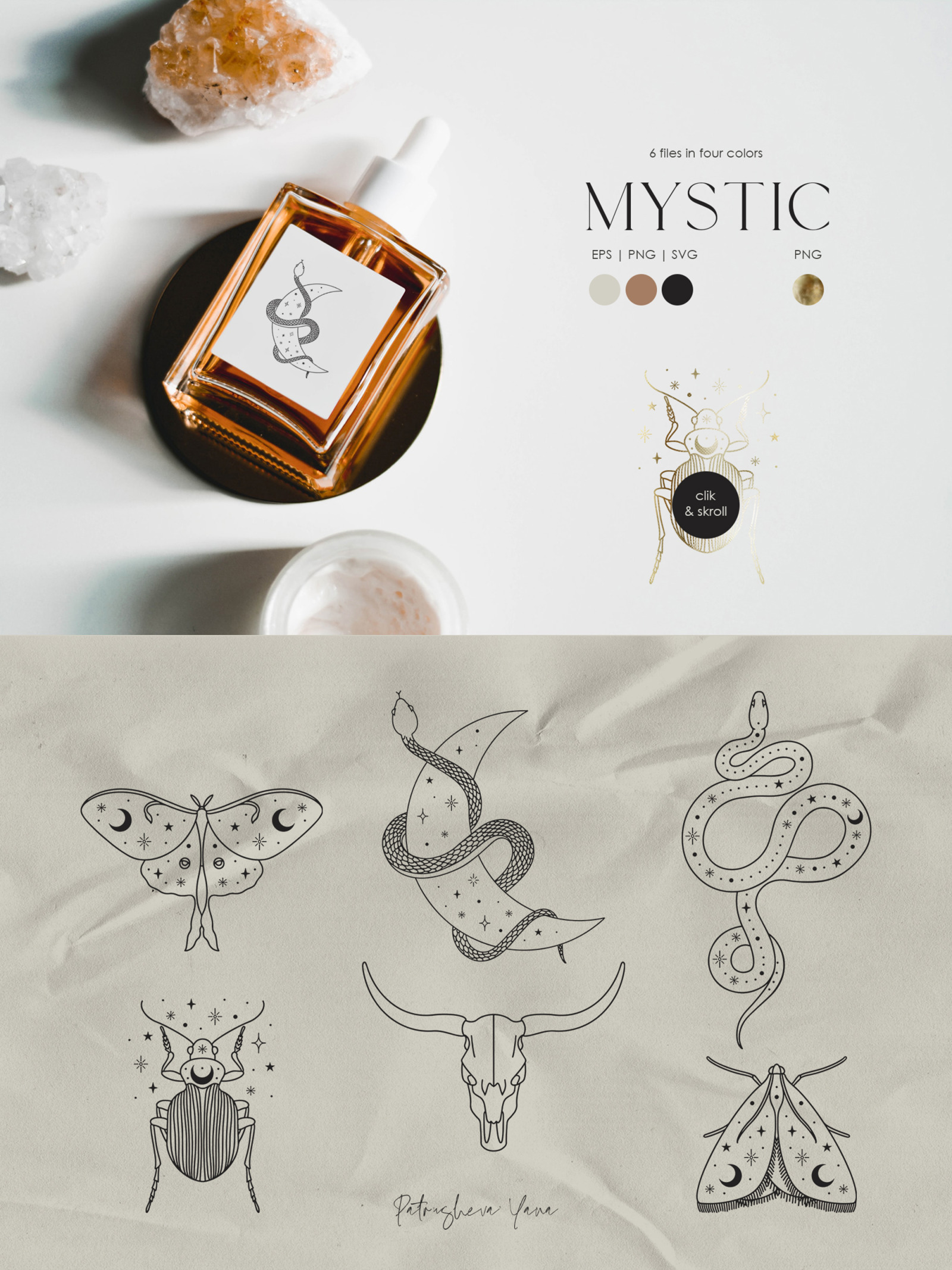 Mystic. Vector Set