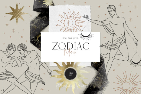 Zodiac Collection - Man - Astrological symbols