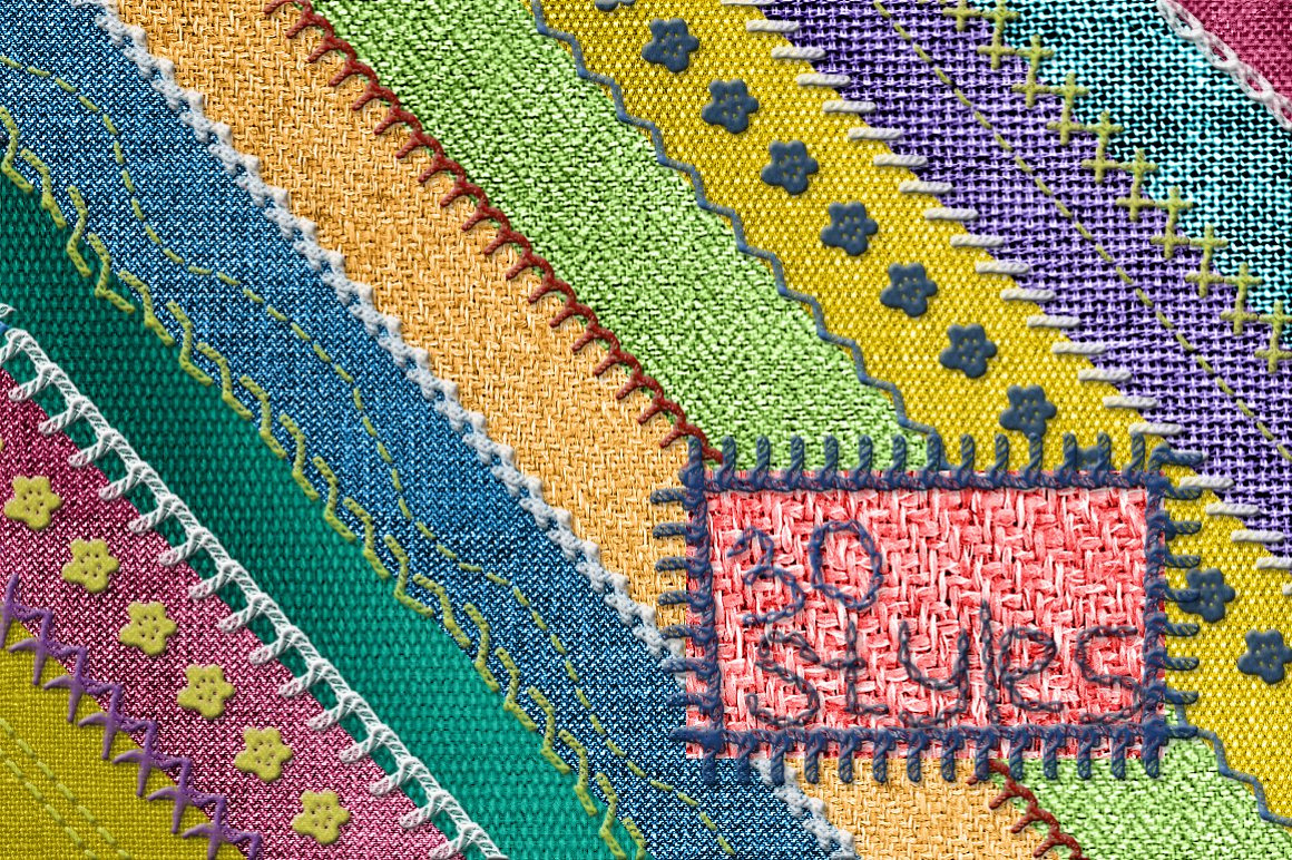Fabric Styles Stitch Brushes for PS Fabric Styles Stitch Brushes for PS