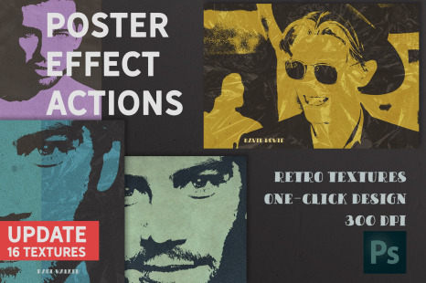 Poster Retro Color Effect Photoshop - Add-Ons